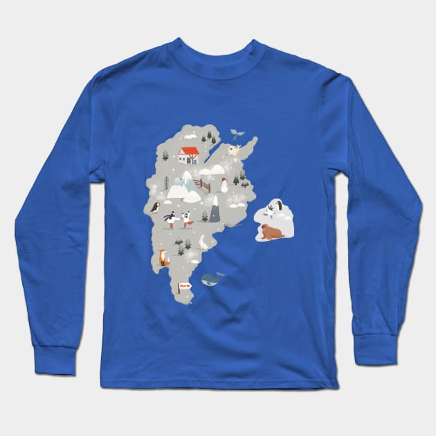 Fantasy Island Long Sleeve T-Shirt by susannefloe